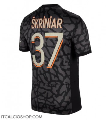 Paris Saint-Germain Milan Skriniar #37 Terza Maglia 2023-24 Manica Corta